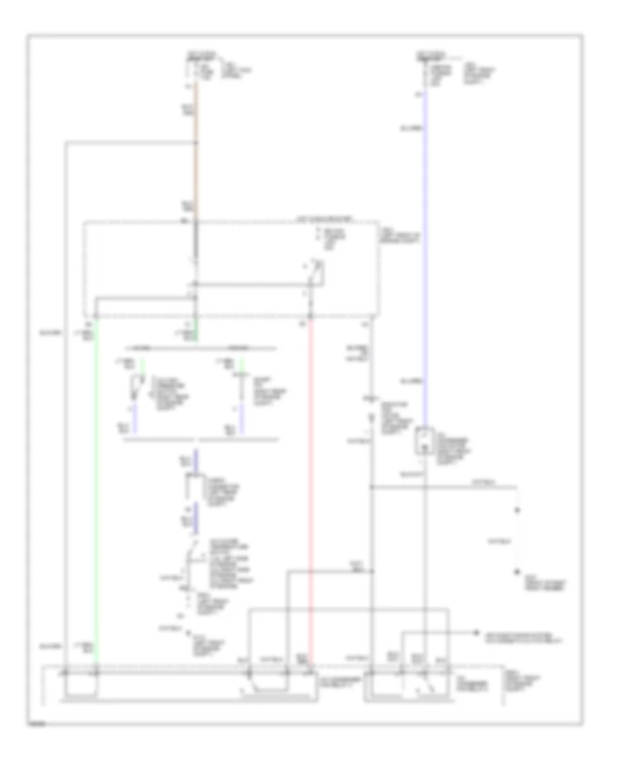 Cooling Fan Wiring Diagram for Toyota Celica ST 1991