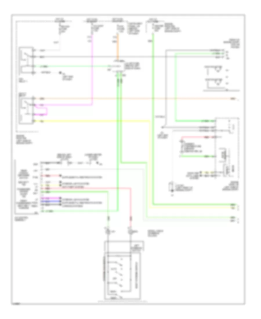 Automatic A C Wiring Diagram 1 of 2 for Toyota Avalon 2011