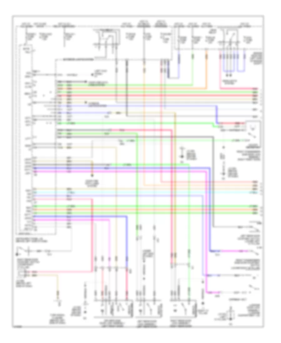 Forced Entry Wiring Diagram 1 of 2 for Toyota Avalon 2011