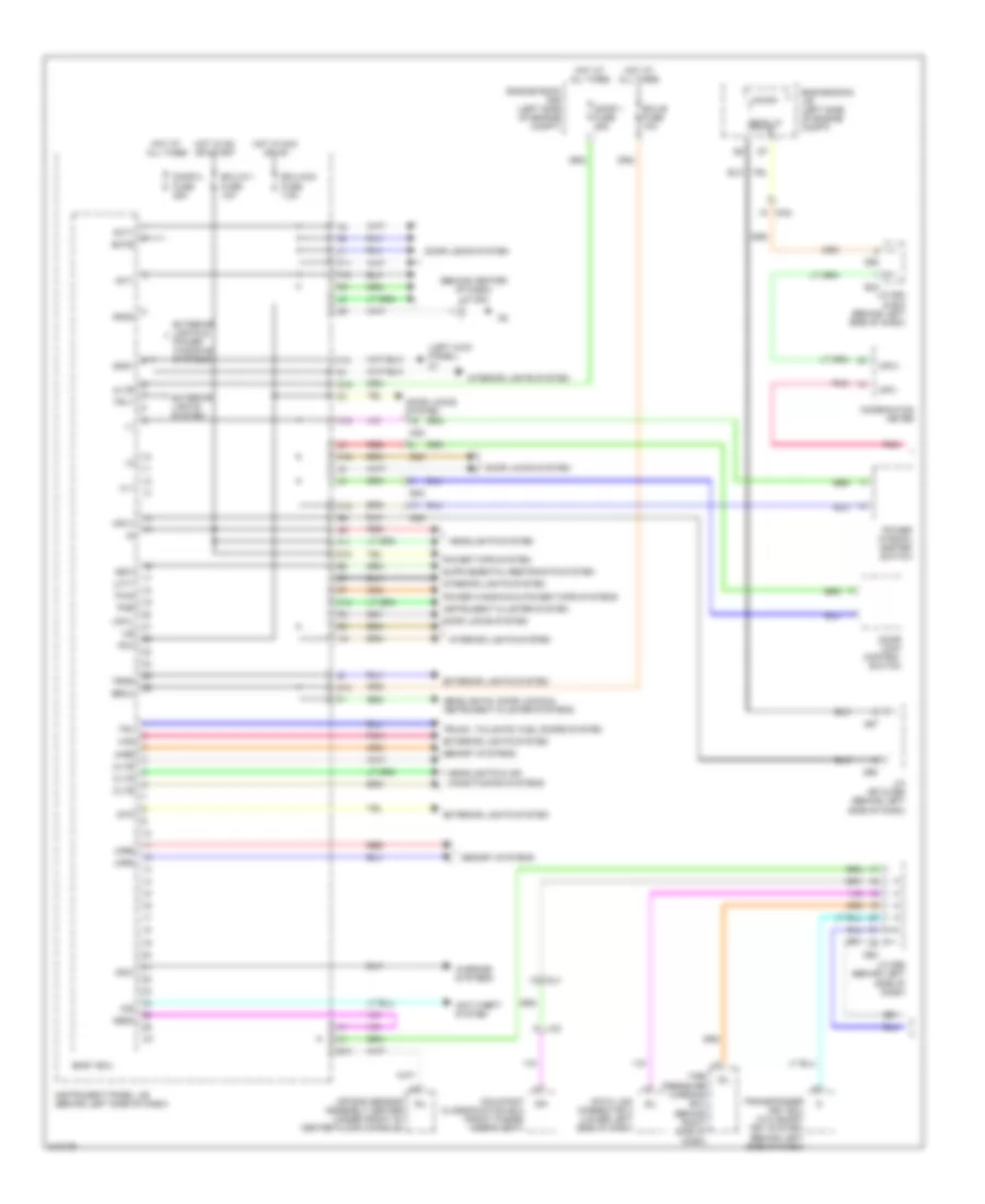 Body Control Modules Wiring Diagram 1 of 2 for Toyota Avalon 2011