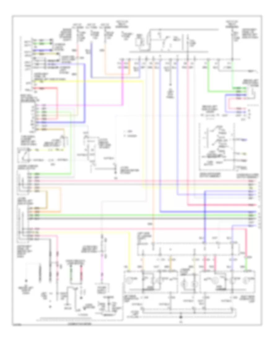 Exterior Lamps Wiring Diagram 1 of 2 for Toyota Avalon 2011