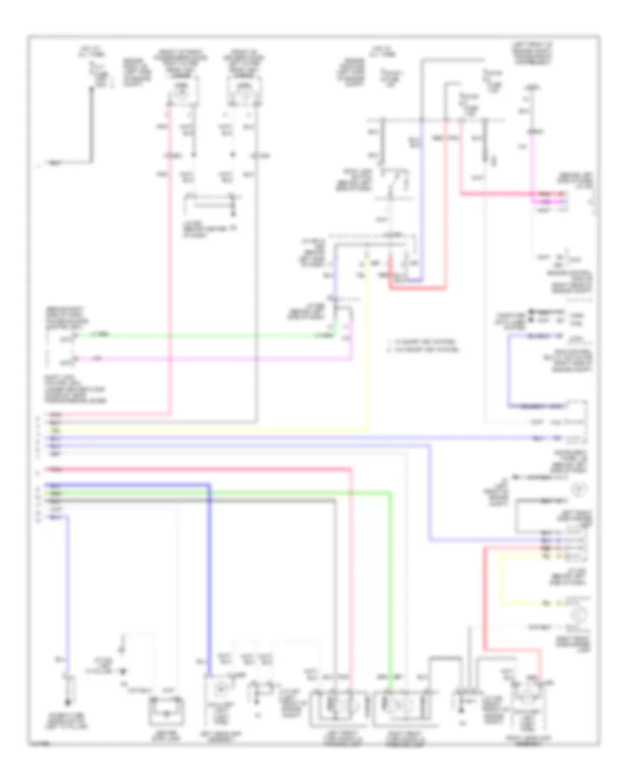 Exterior Lamps Wiring Diagram 2 of 2 for Toyota Avalon 2011