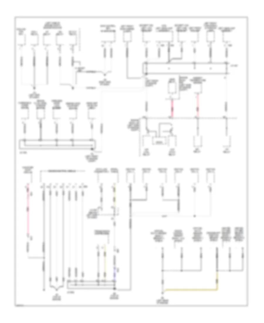 Ground Distribution Wiring Diagram 1 of 4 for Toyota Avalon 2011