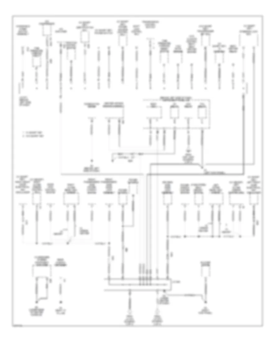 Ground Distribution Wiring Diagram (3 of 4) for Toyota Avalon 2011