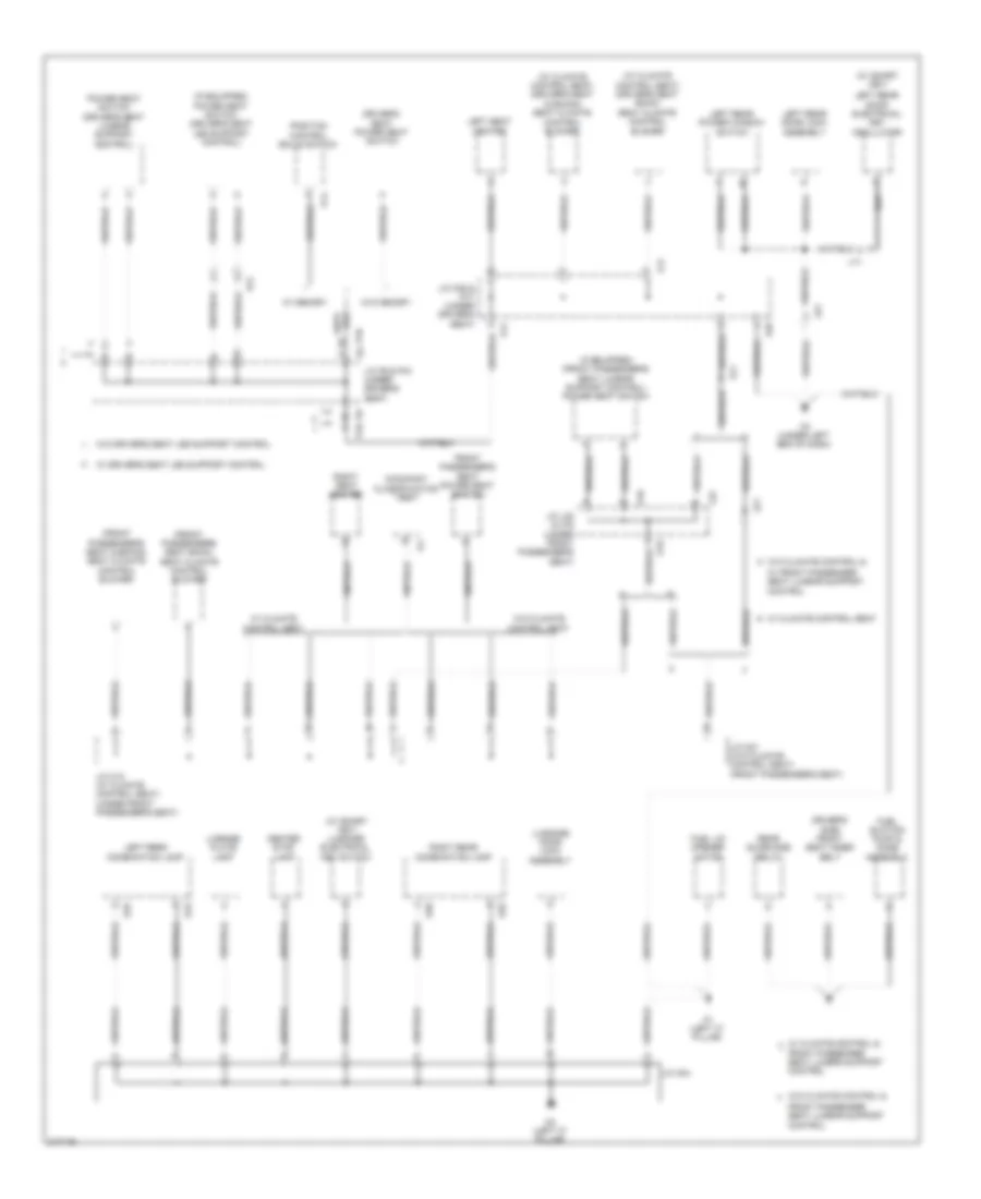 Ground Distribution Wiring Diagram (4 of 4) for Toyota Avalon 2011