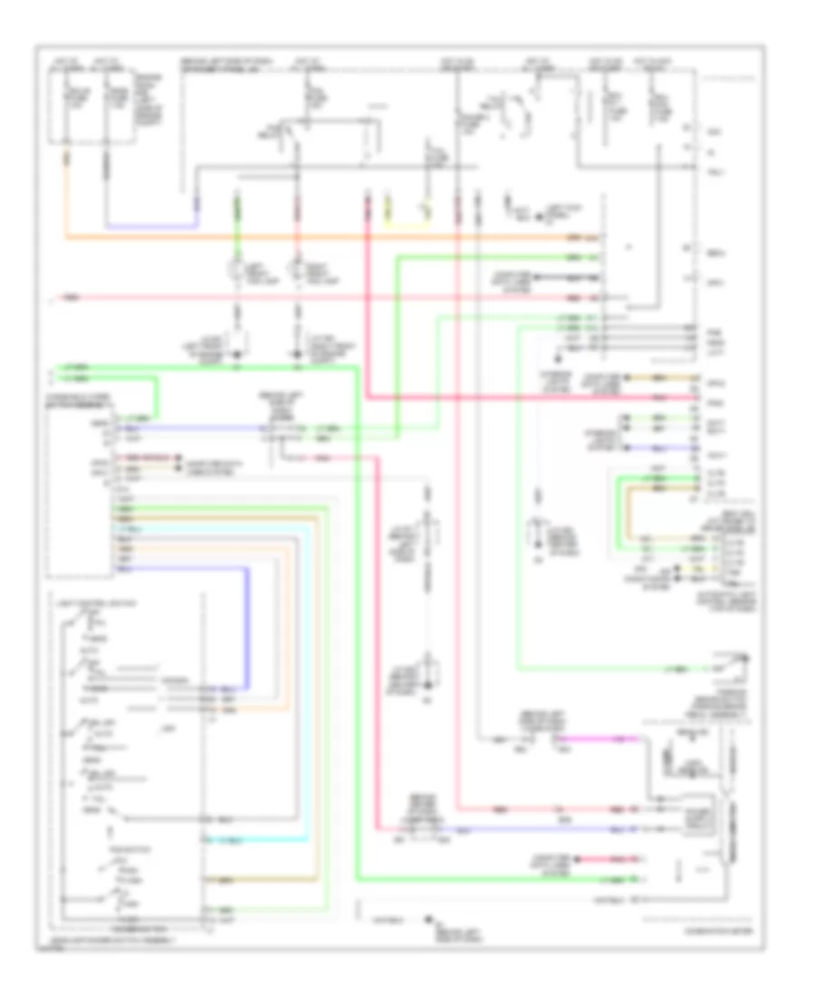 Headlamps  Fog Lamps Wiring Diagram 2 of 2 for Toyota Avalon 2011