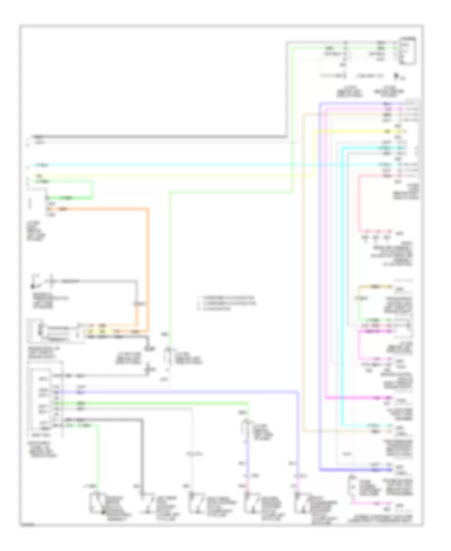Instrument Cluster Wiring Diagram (2 of 2) for Toyota Avalon 2011