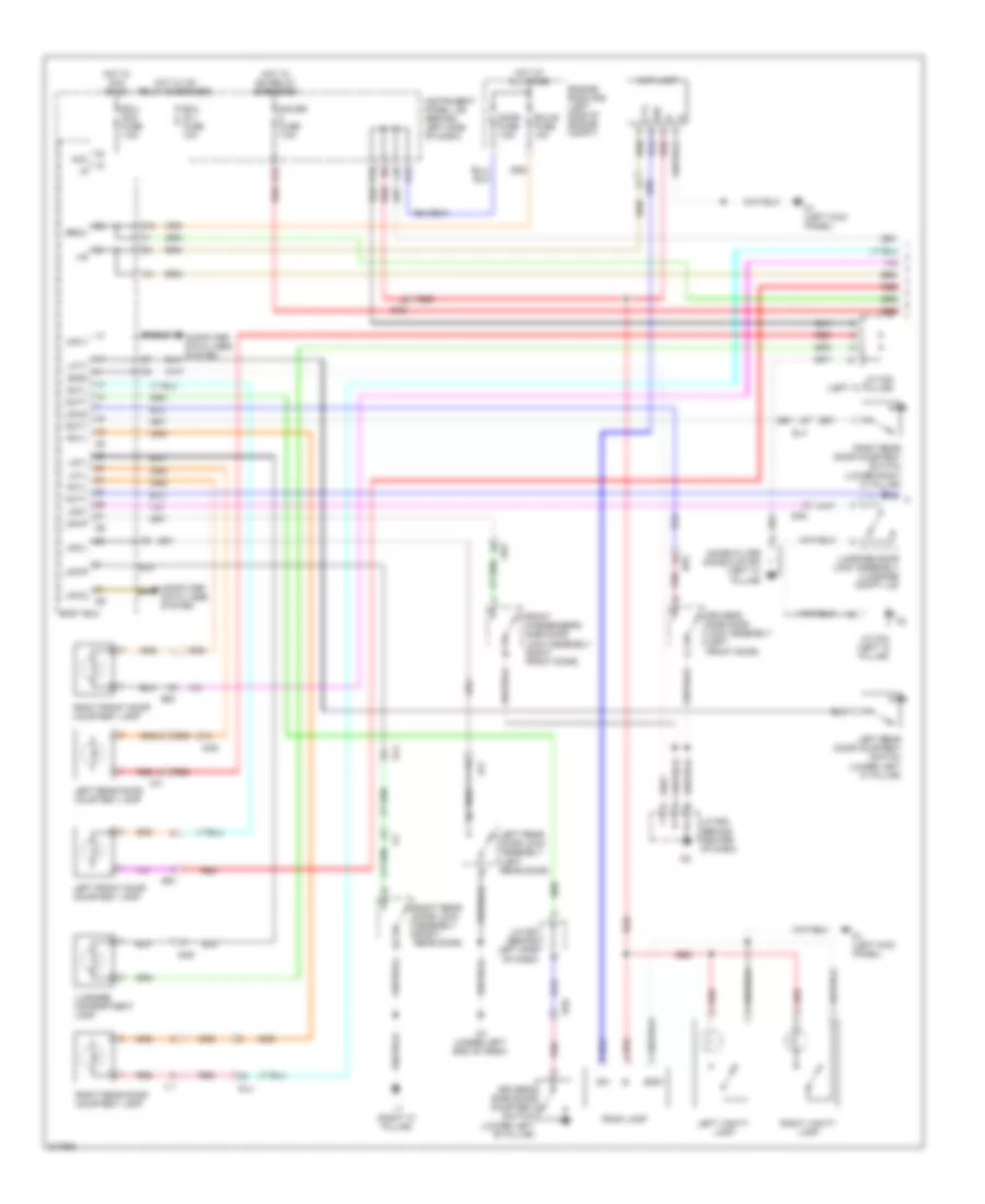 Courtesy Lamps Wiring Diagram 1 of 2 for Toyota Avalon 2011