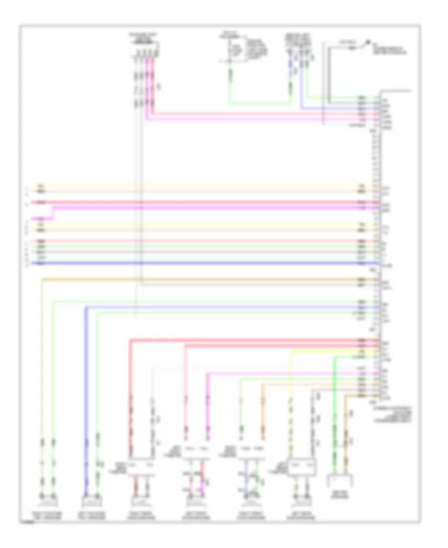 Navigation Wiring Diagram 4 of 4 for Toyota Avalon 2011