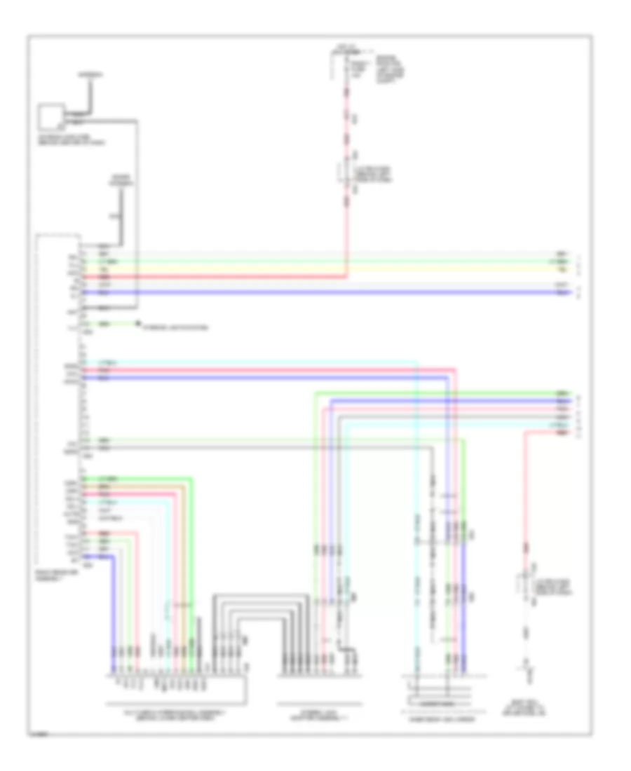 Radio Wiring Diagram, 9-Speaker without Navigation (1 of 2) for Toyota Avalon 2011