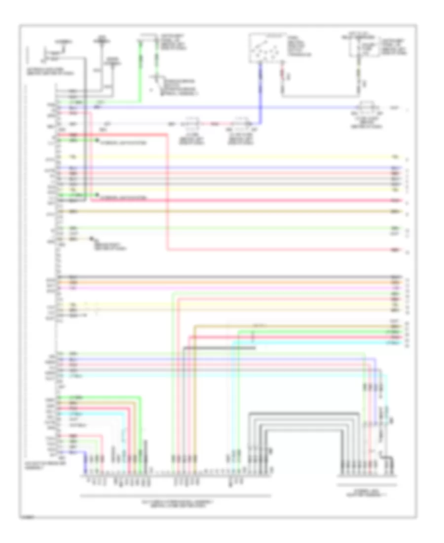 Radio Wiring Diagram, with Navigation (1 of 4) for Toyota Avalon 2011