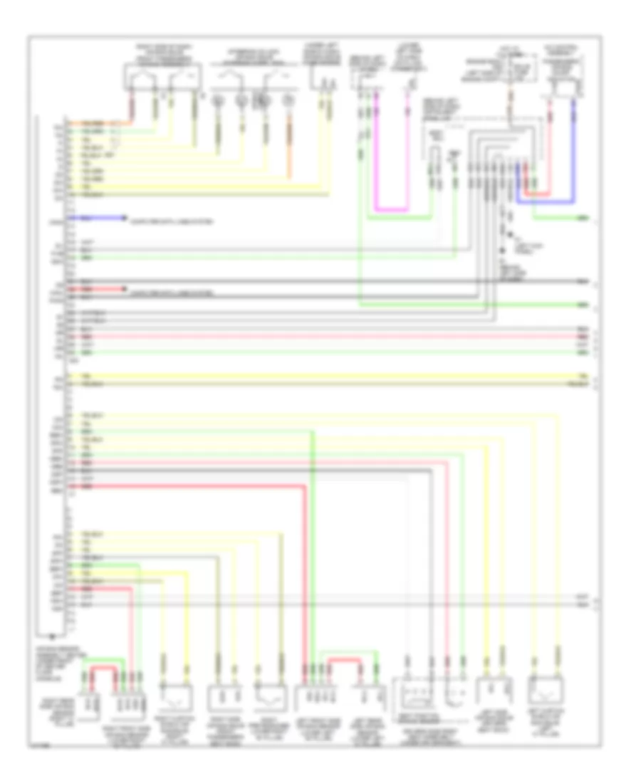 Supplemental Restraints Wiring Diagram 1 of 2 for Toyota Avalon 2011