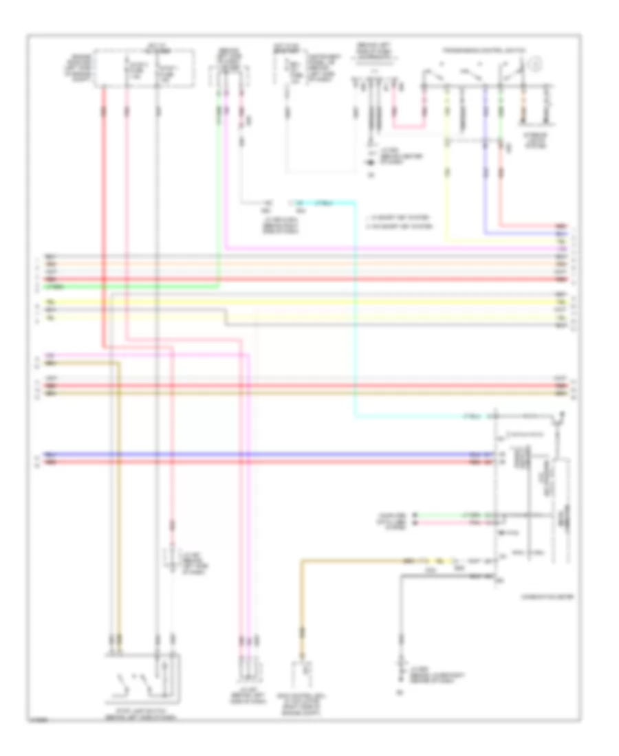 Transmission Wiring Diagram (2 of 3) for Toyota Avalon 2011