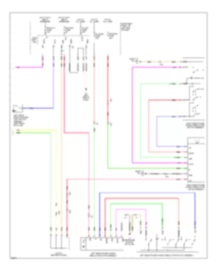 Power Windows Wiring Diagram (2 of 2) for Toyota Avalon XLE 2013