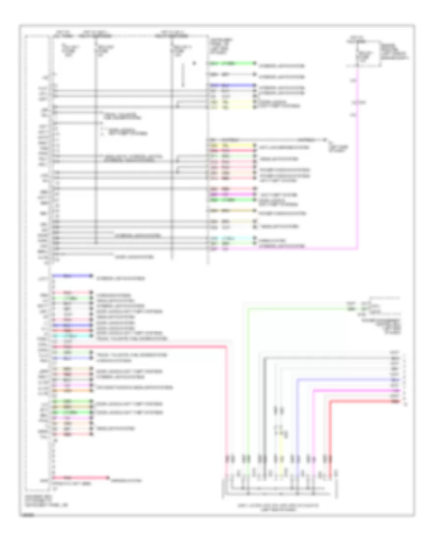 Body ECU Wiring Diagram Hybrid 1 of 2 for Toyota Avalon XLE 2013