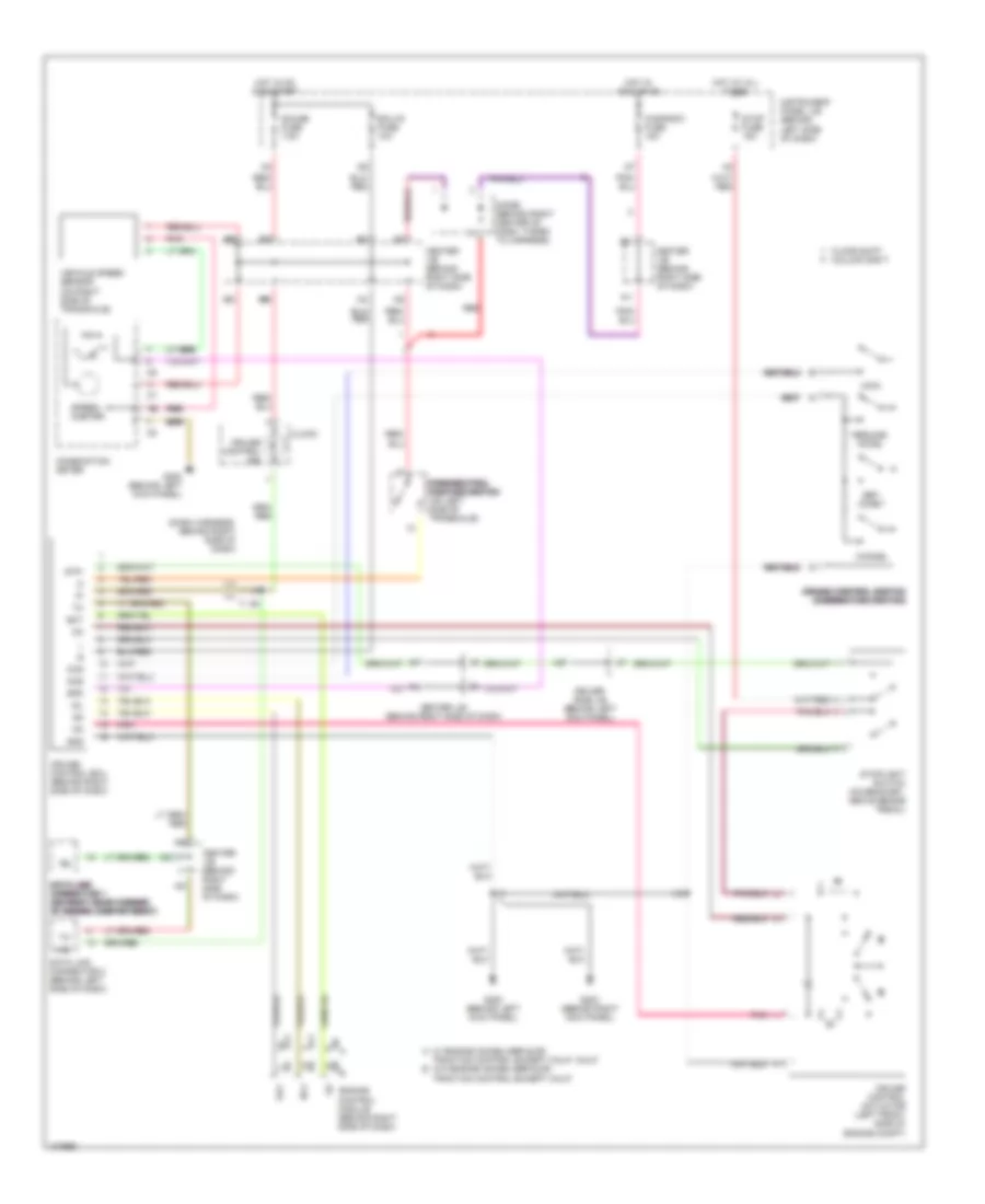 Cruise Control Wiring Diagram for Toyota Avalon XLS 1998