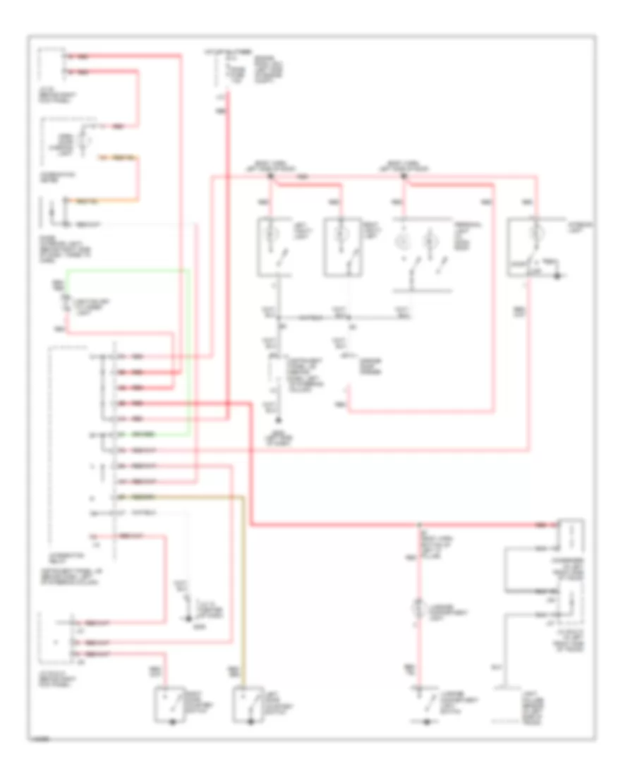 Courtesy Lamps Wiring Diagram, Coupe for Toyota Camry Solara SE 2001