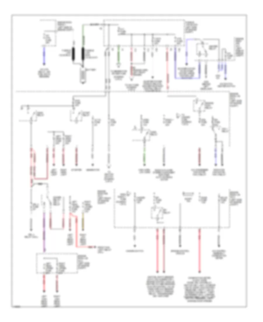 Power Distribution Wiring Diagram 1 of 2 for Toyota Camry Solara SE 2001