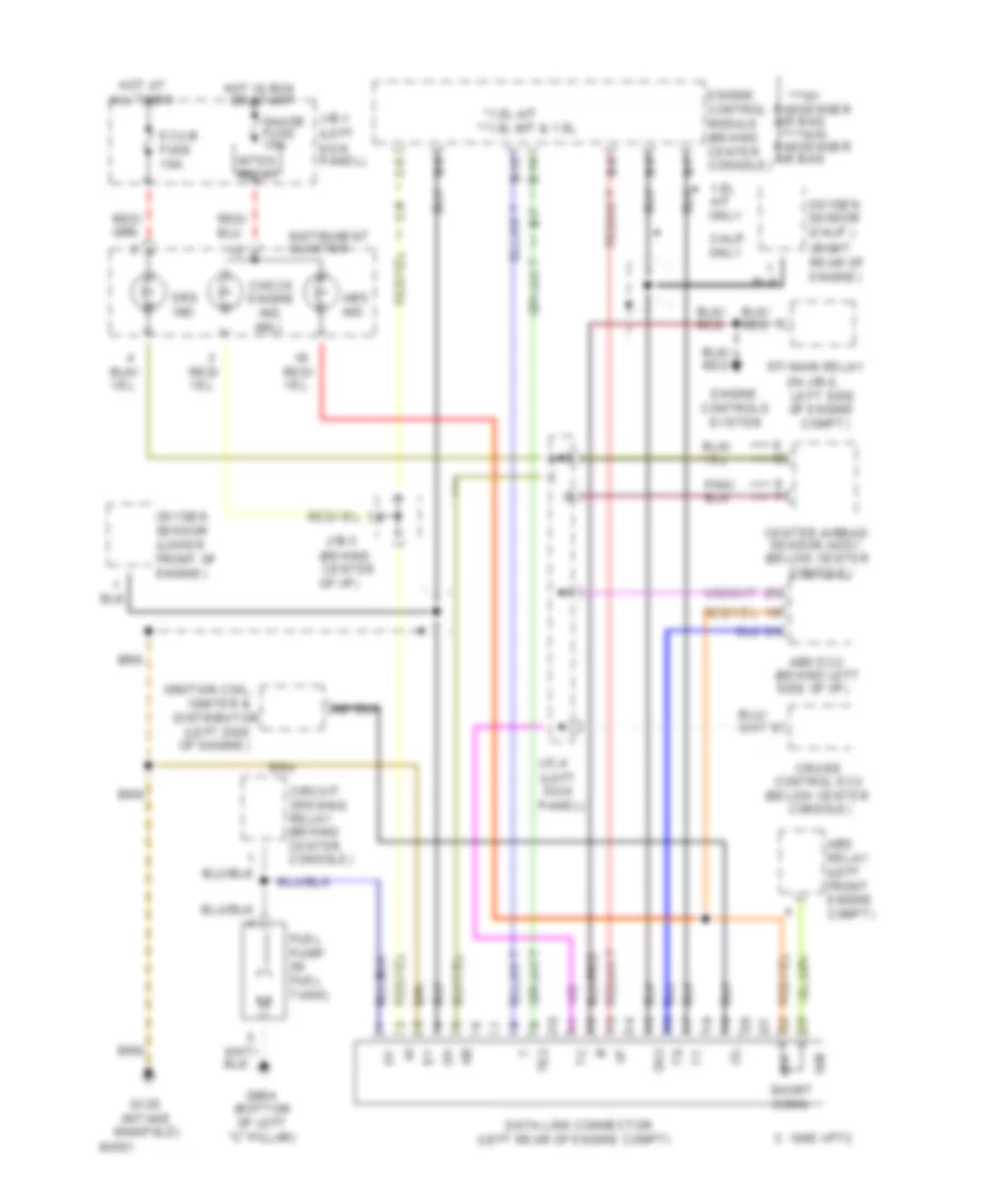 Data Link Connector Wiring Diagram for Toyota Corolla DX 1994