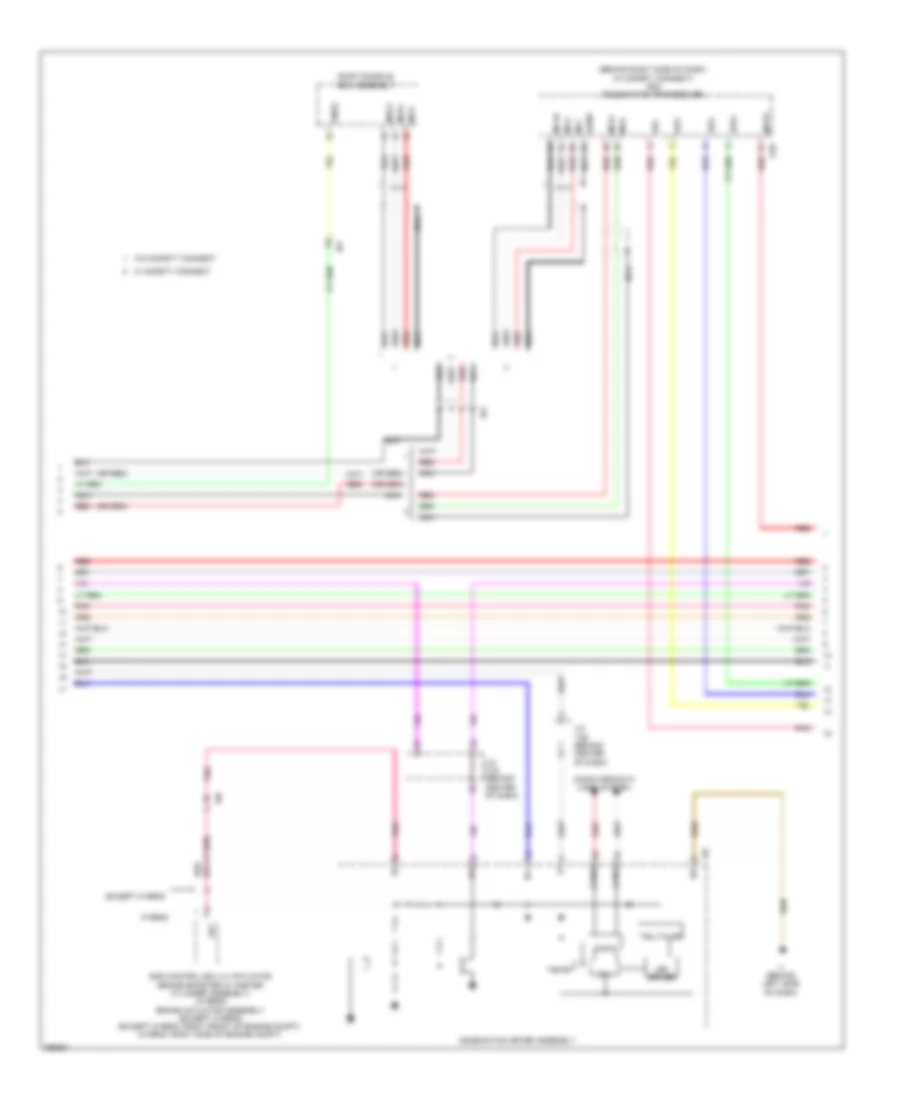 10-Speaker System Wiring Diagram, without Multi-Media Module (3 of 4) for Toyota Camry Hybrid LE 2013