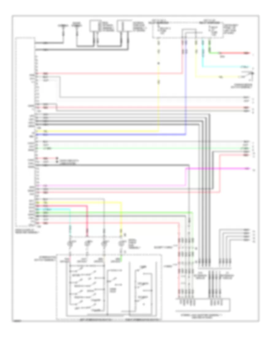 6-Speaker System Wiring Diagram, with Display (1 of 4) for Toyota Camry Hybrid LE 2013