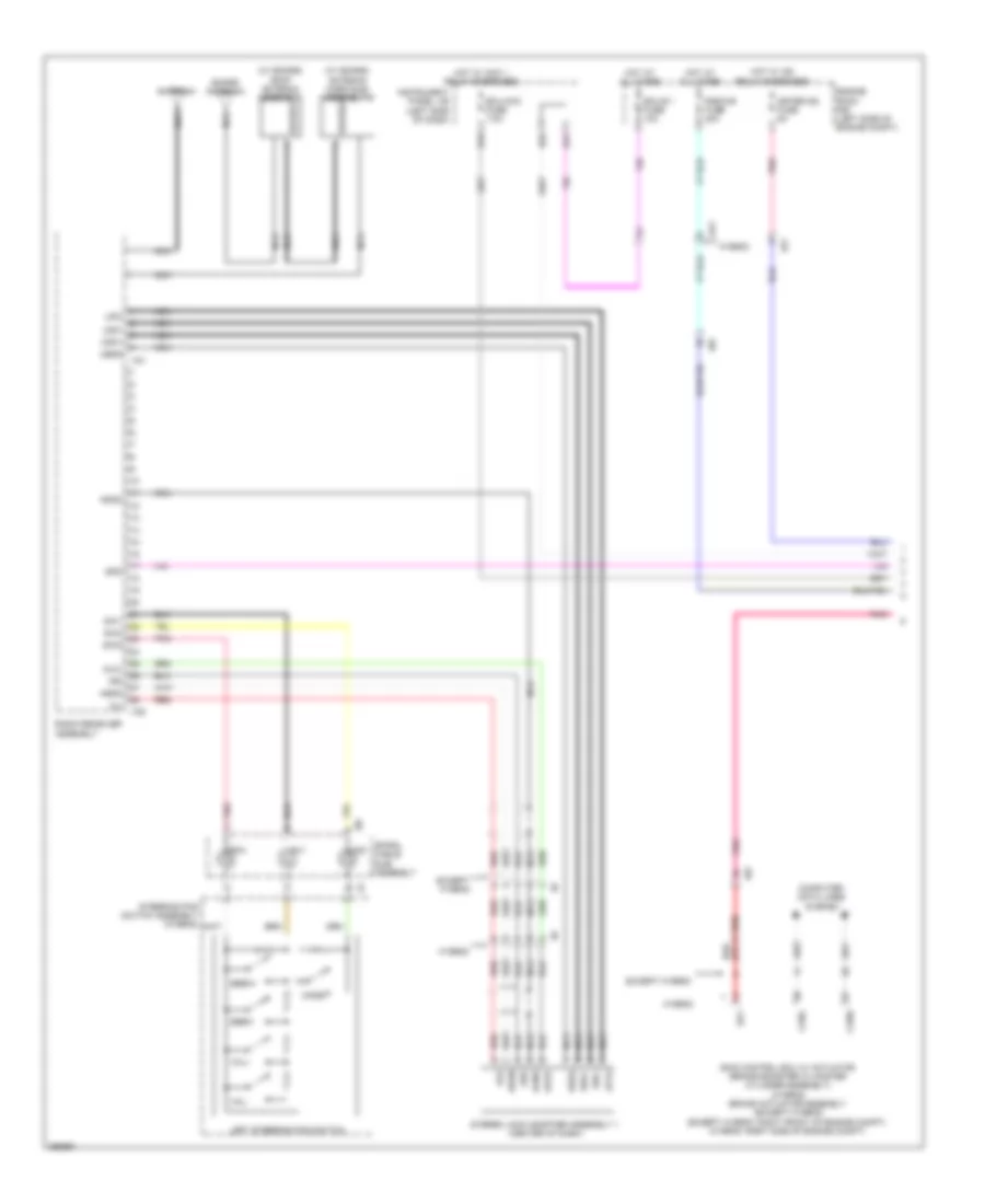6 Speaker System Wiring Diagram without Display 1 of 2 for Toyota Camry Hybrid LE 2013
