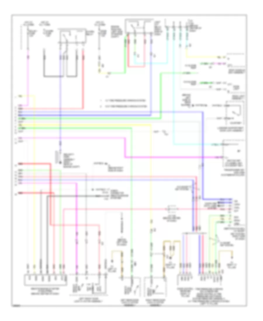 Forced Entry Wiring Diagram, Except Hybrid (2 of 2) for Toyota Camry Hybrid LE 2013