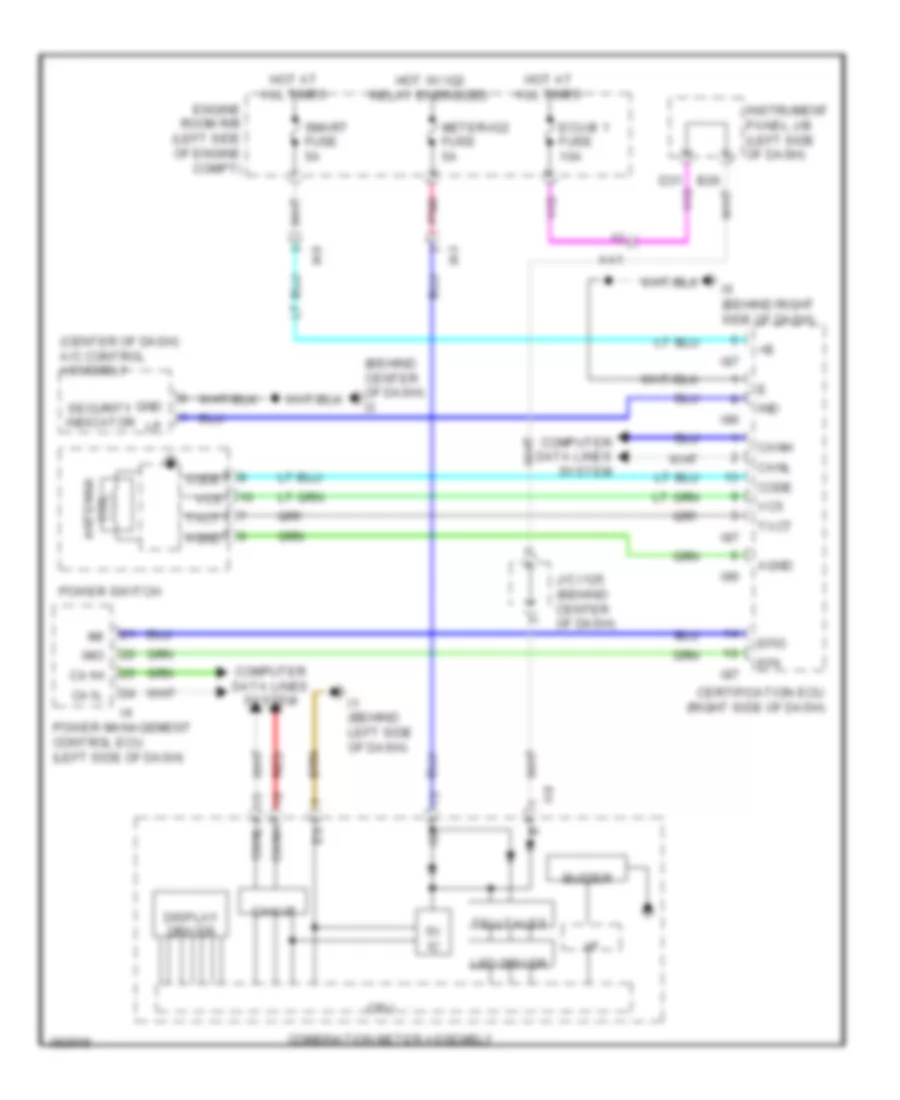 Immobilizer Wiring Diagram, Hybrid for Toyota Camry Hybrid LE 2013