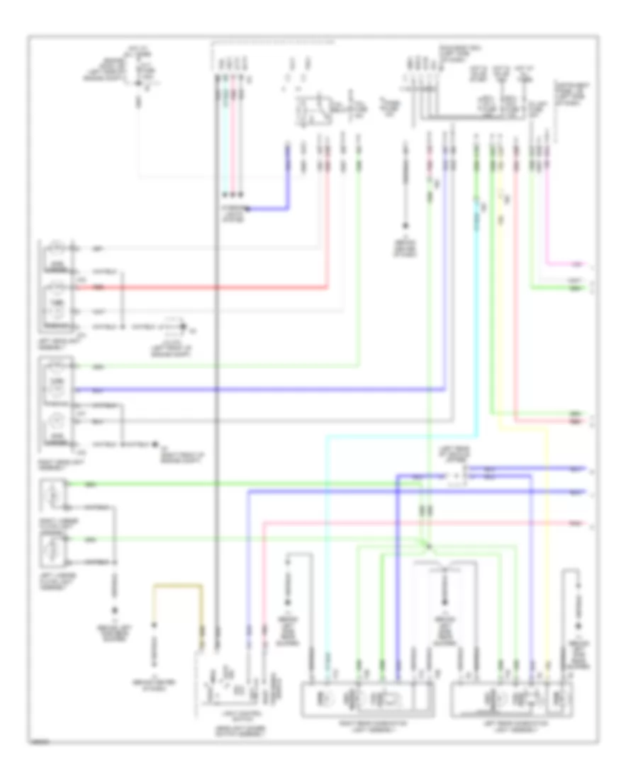 Exterior Lamps Wiring Diagram, Except Hybrid (1 of 2) for Toyota Camry Hybrid LE 2013