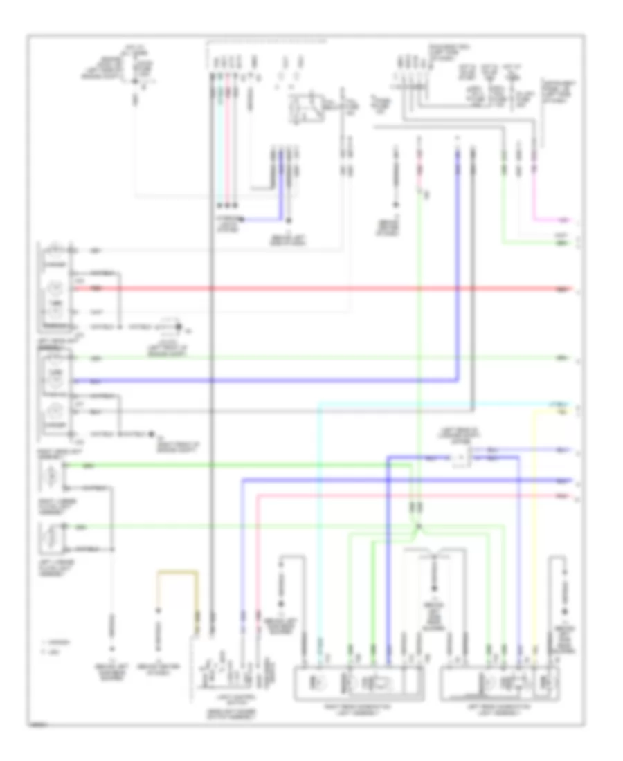 Exterior Lamps Wiring Diagram Hybrid 1 of 2 for Toyota Camry Hybrid LE 2013