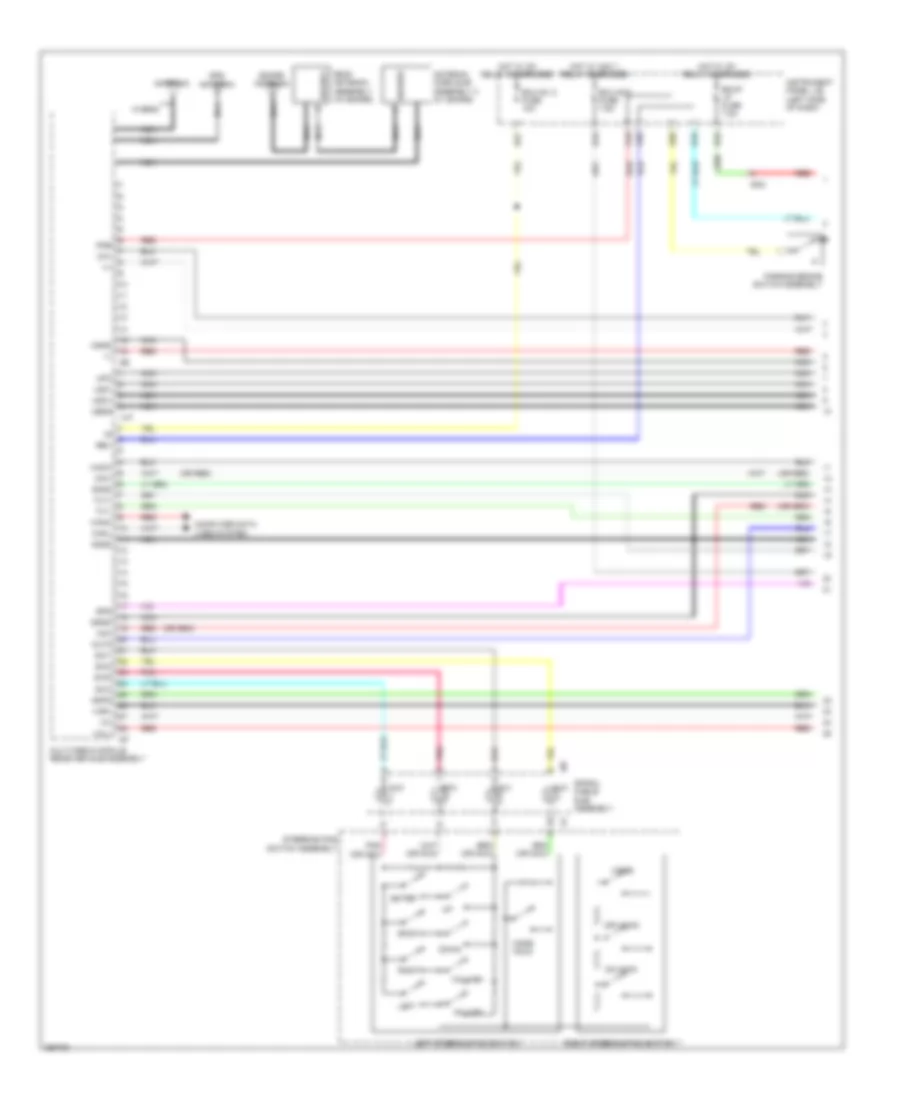 Navigation Wiring Diagram, 10-Speaker with Multi-Media Module (1 of 4) for Toyota Camry Hybrid LE 2013