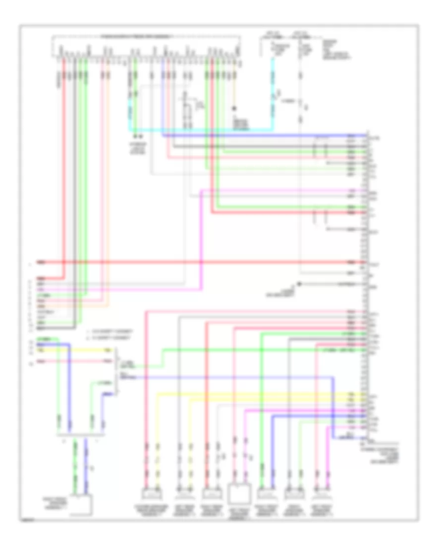 Navigation Wiring Diagram, 10-Speaker without Multi-Media Module (4 of 4) for Toyota Camry Hybrid LE 2013