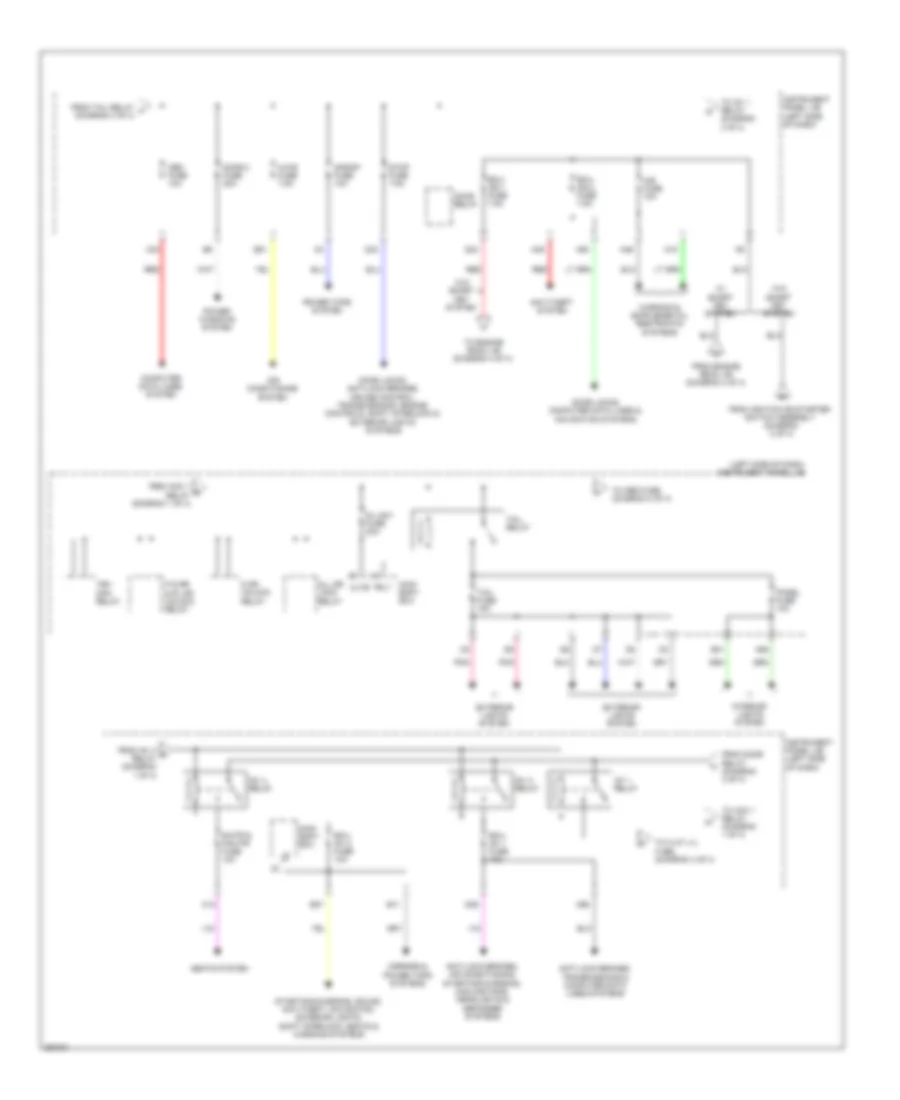 Power Distribution Wiring Diagram, Except Hybrid (3 of 4) for Toyota Camry Hybrid LE 2013
