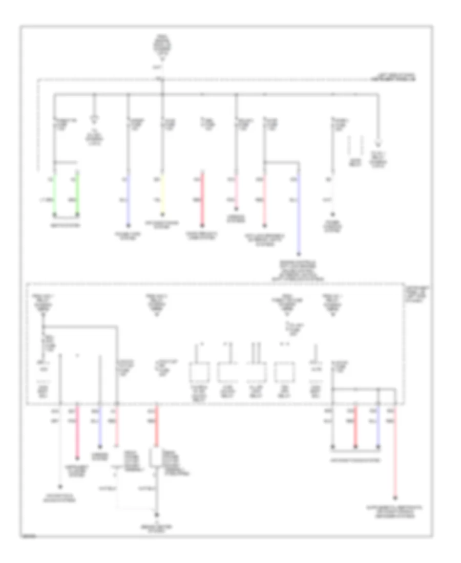 Power Distribution Wiring Diagram, Hybrid (4 of 5) for Toyota Camry Hybrid LE 2013