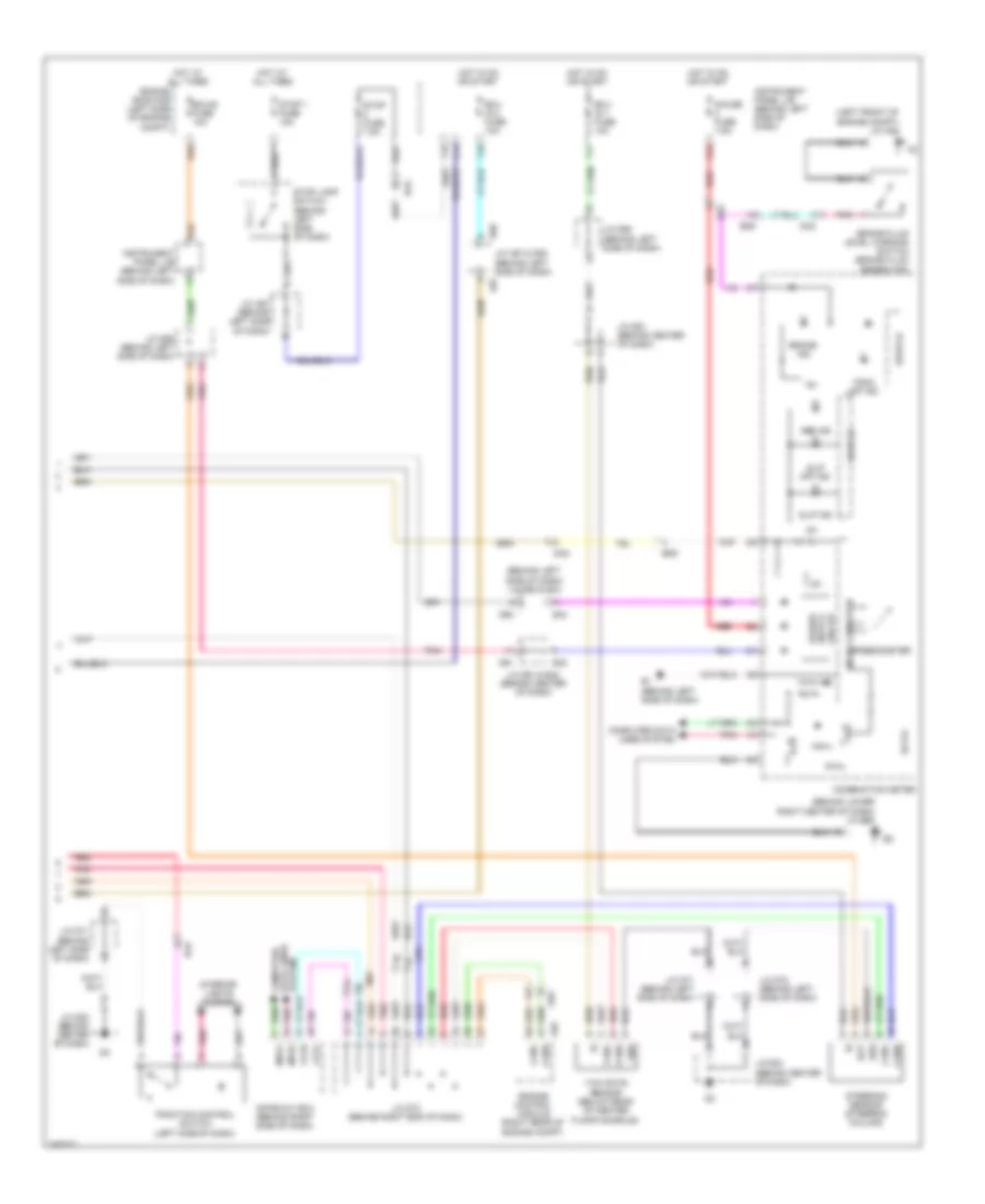 Anti-lock Brakes Wiring Diagram (2 of 2) for Toyota Avalon Limited 2011