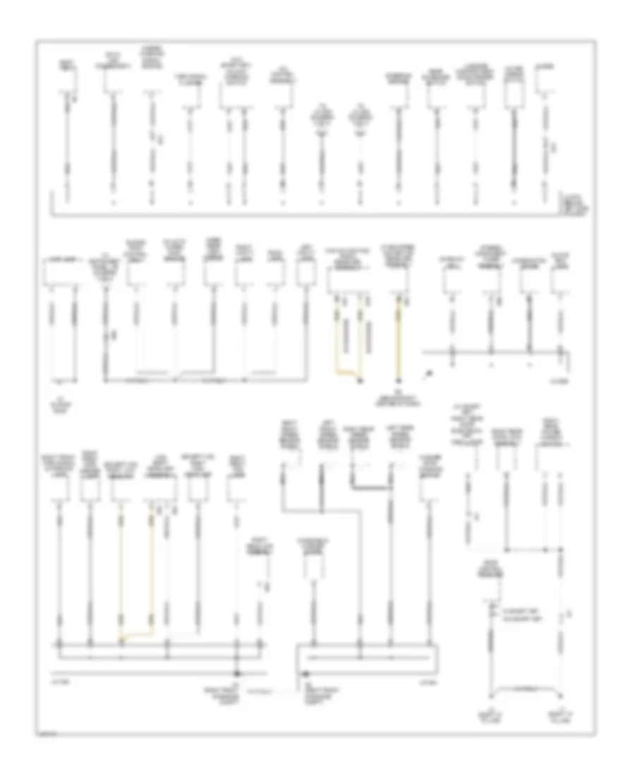 Ground Distribution Wiring Diagram 2 of 4 for Toyota Avalon Limited 2011