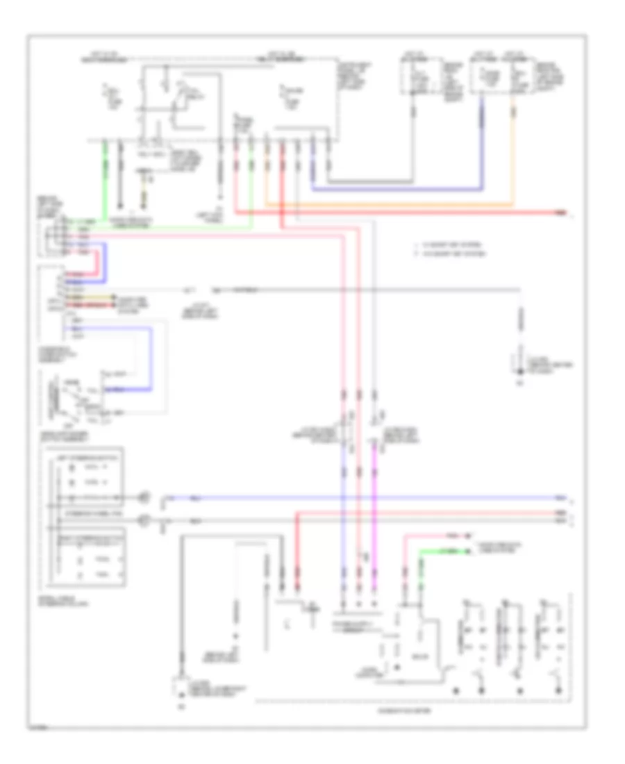 Instrument Illumination Wiring Diagram (1 of 2) for Toyota Avalon Limited 2011