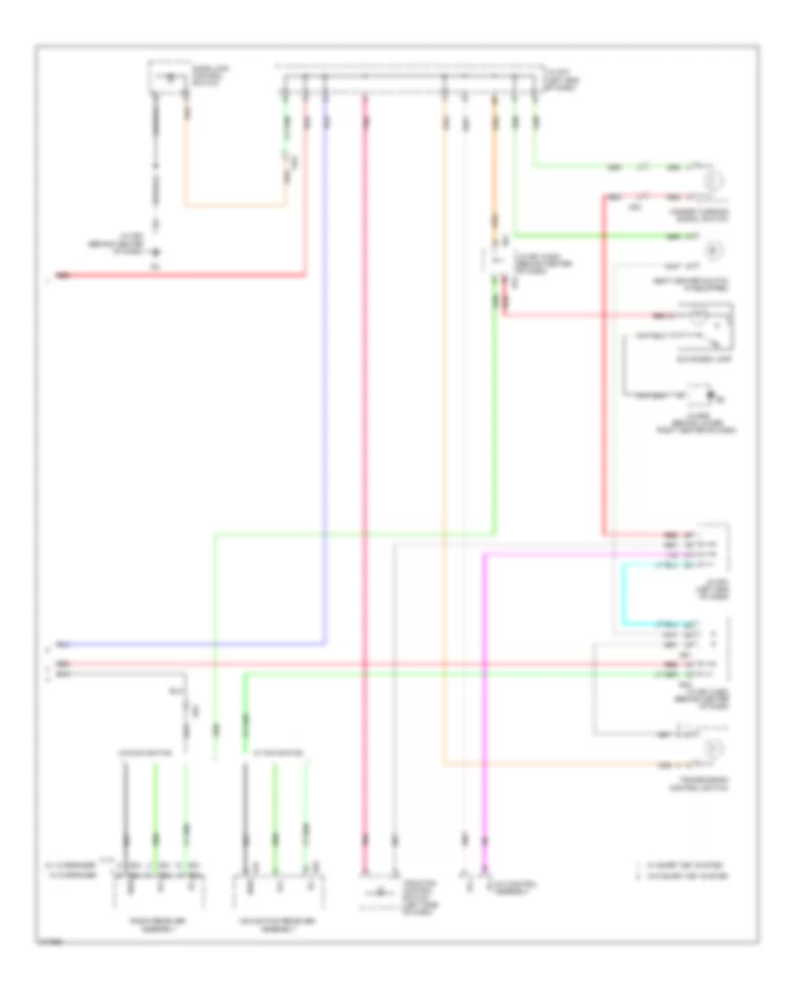 Instrument Illumination Wiring Diagram 2 of 2 for Toyota Avalon Limited 2011