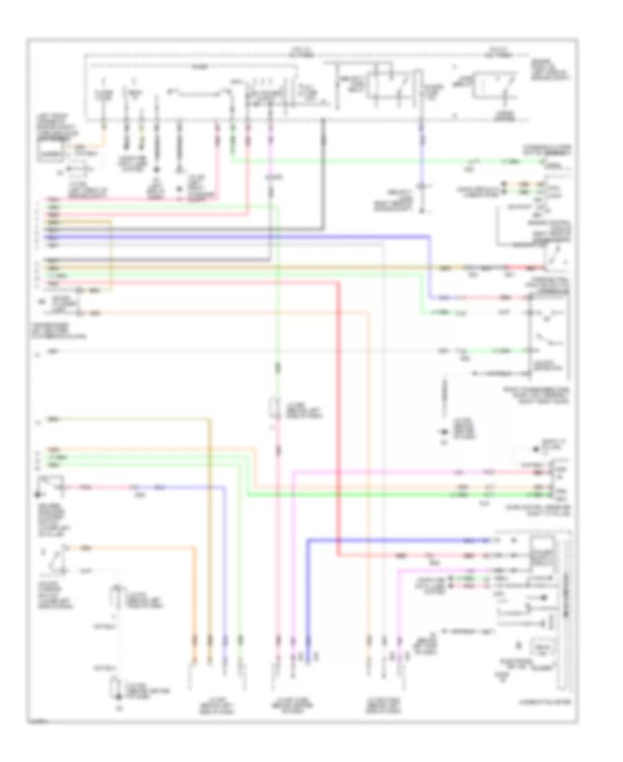 Power Door Locks Wiring Diagram, without Smart Key System (2 of 2) for Toyota Avalon Limited 2011