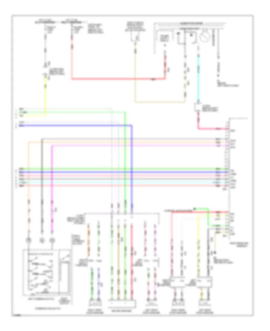 Radio Wiring Diagram, 9-Speaker without Navigation (2 of 2) for Toyota Avalon Limited 2011