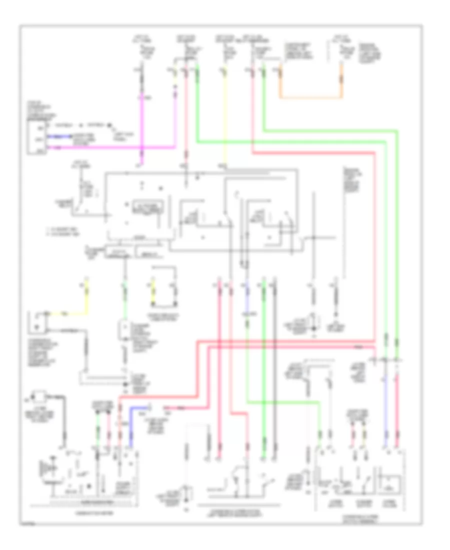 Wiper Washer Wiring Diagram for Toyota Avalon Limited 2011