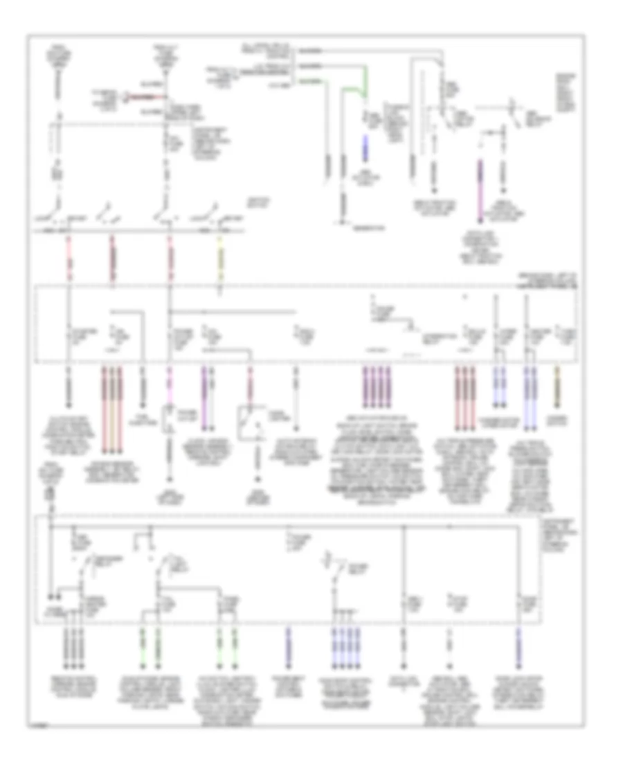 Power Distribution Wiring Diagram 2 of 2 for Toyota Camry CE 1998