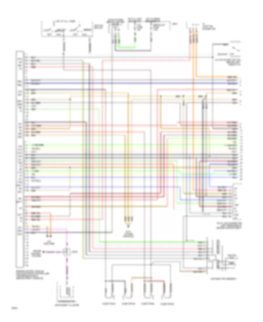 1.6L, Engine Performance Wiring Diagrams, MT (1 of 2) for Toyota Corolla LE 1994