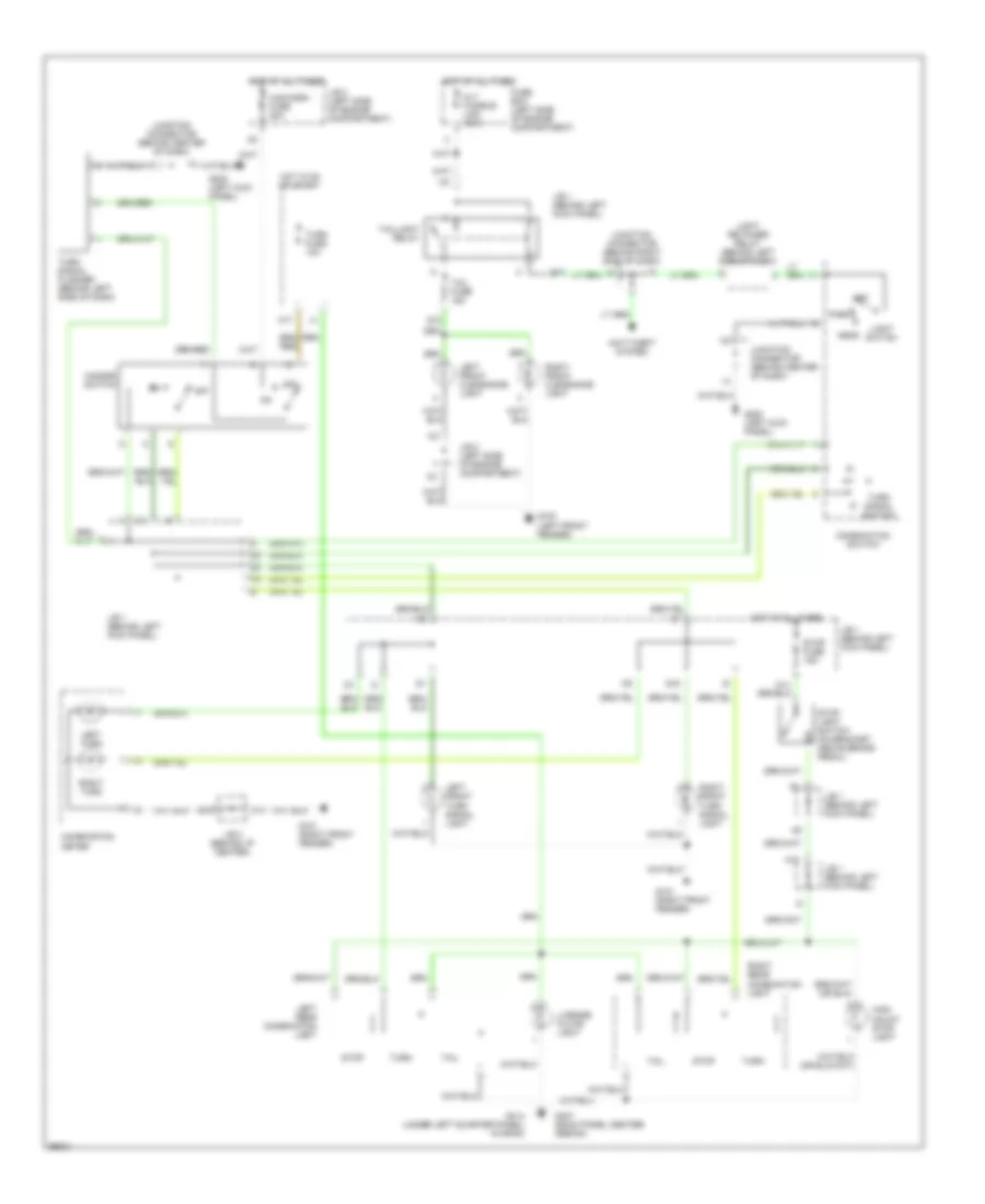 Exterior Light Wiring Diagram for Toyota Corolla LE 1994