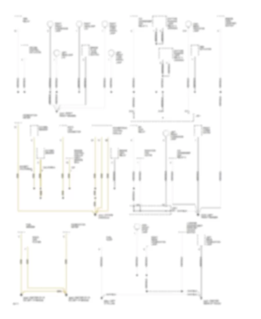 Ground Distribution Wiring Diagram 1 of 3 for Toyota Corolla LE 1994