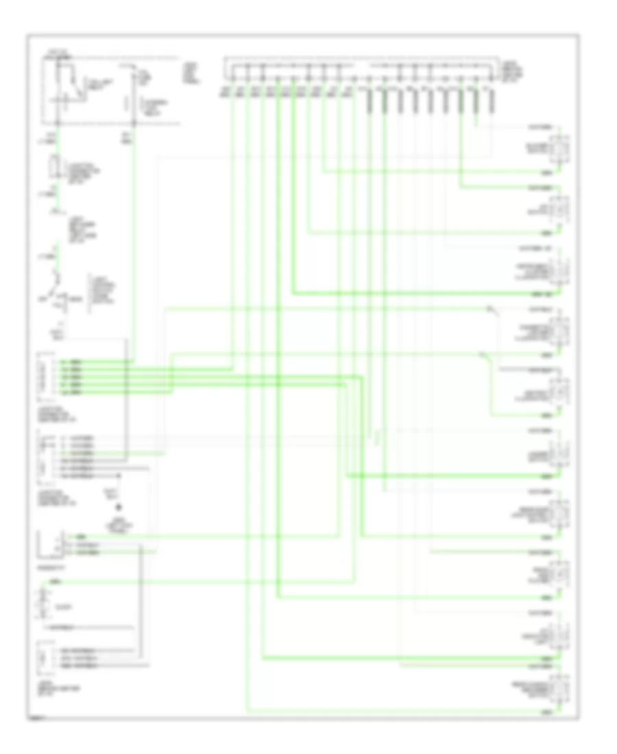 Instrument Illumination Wiring Diagram for Toyota Corolla LE 1994