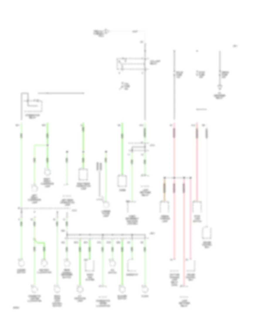 Power Distribution Wiring Diagram (4 of 4) for Toyota Corolla LE 1994