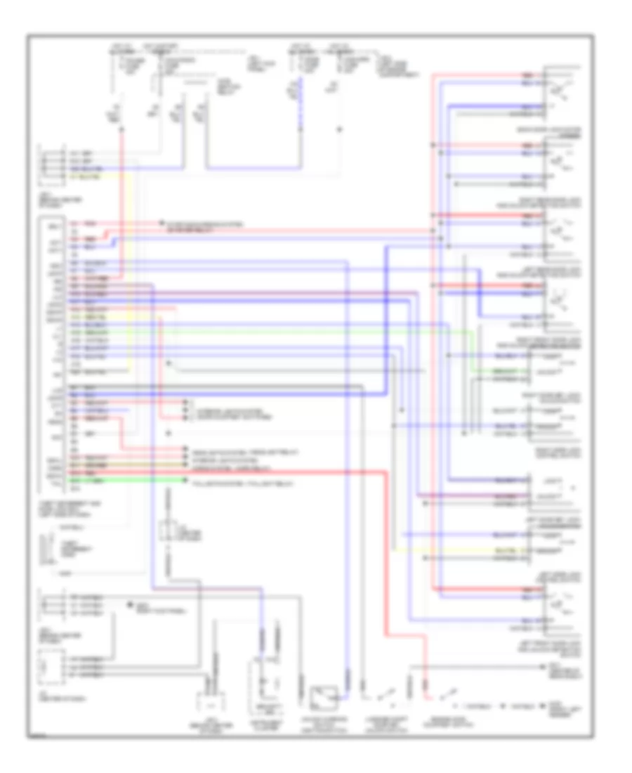 Door Lock Wiring Diagram with Anti theft for Toyota Corolla LE 1994