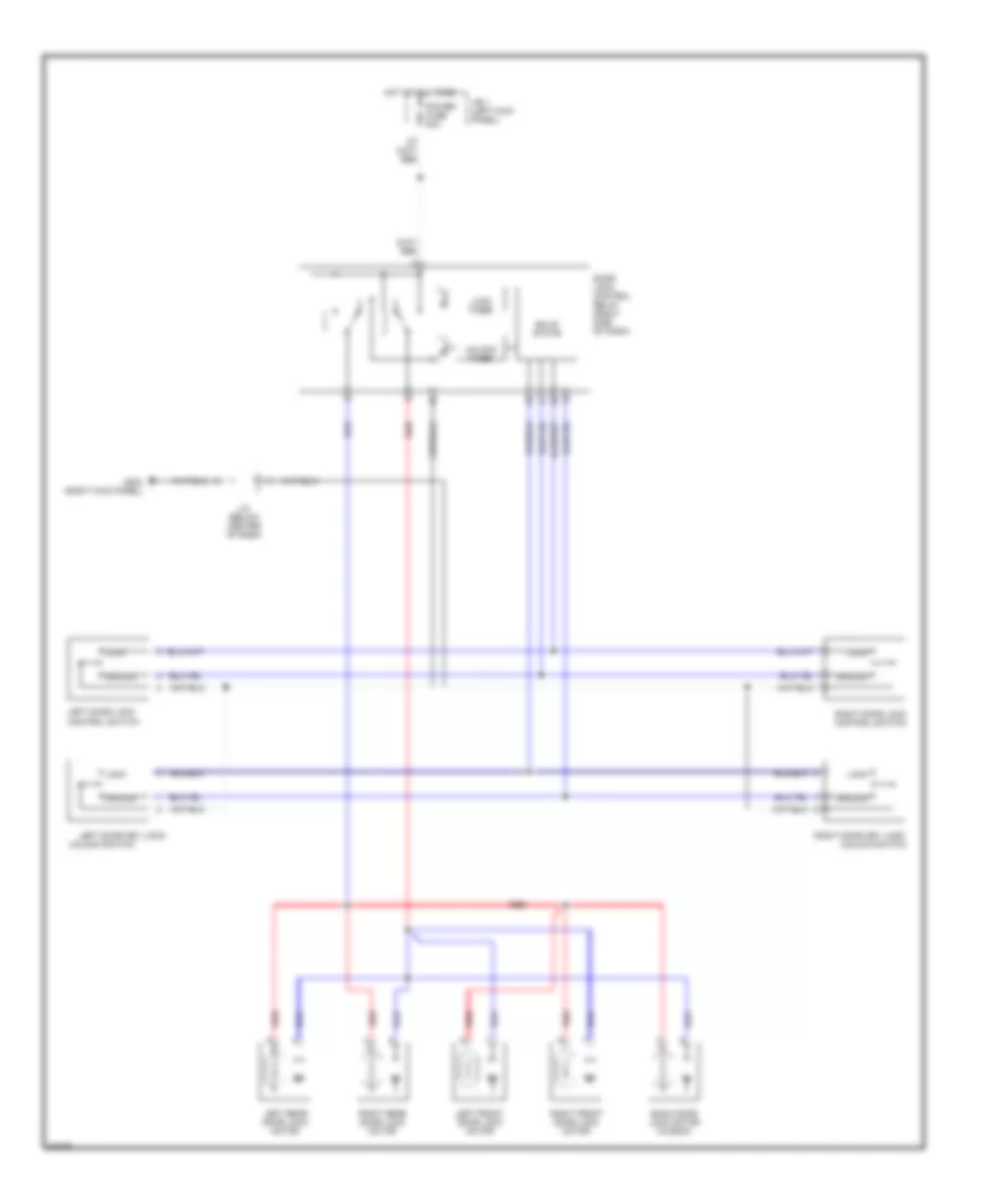 Door Lock Wiring Diagram without Theft Deterrent for Toyota Corolla LE 1994