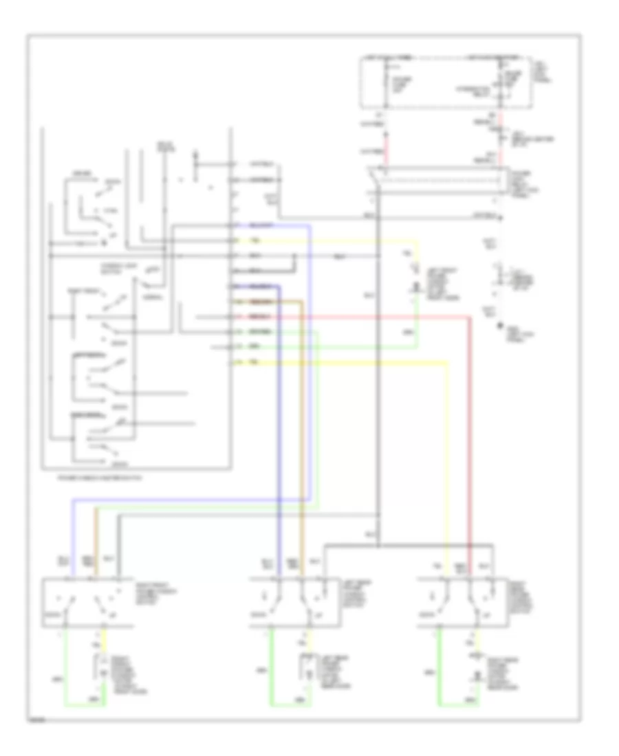 Power Window Wiring Diagram for Toyota Corolla LE 1994